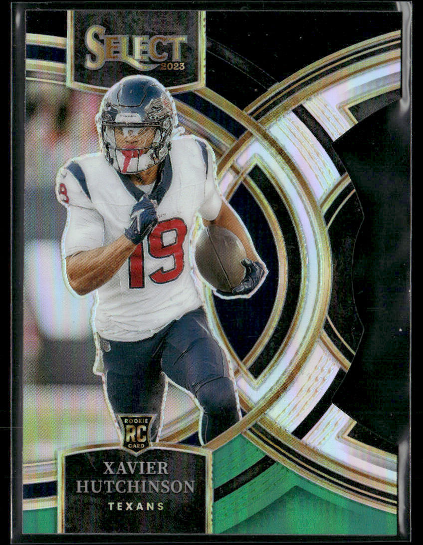 2023 Select Xavier Hutchinson #154 Premier Black and Green Die Cut Rookie