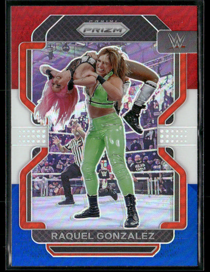 2022 Prizm WWE Raquel Gonzalez #118 Red White Blue