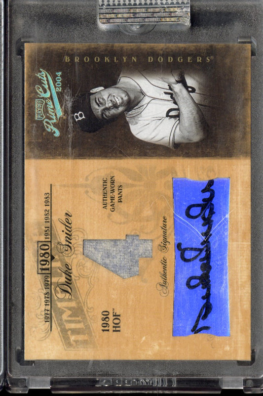 2004 Playoff Prime Cuts Duke Snider #TL-22 Relic Autographed