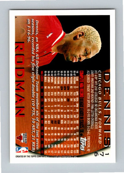 1996 Topps Dennis Rodman #176