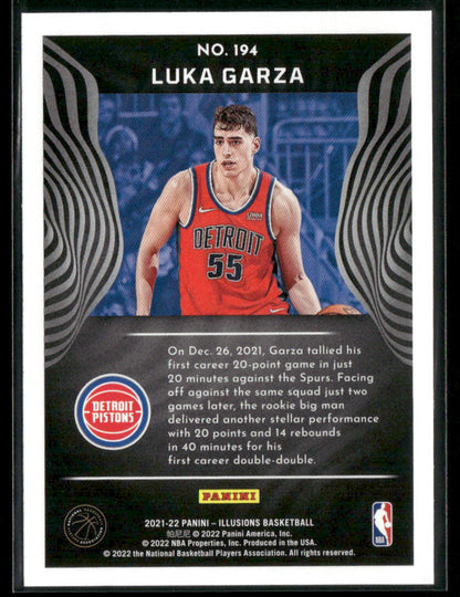 2021-22 Panini Illusions Luka Garza #194