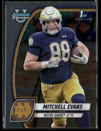 2024 Bowman Chrome University Mitchell Evans #132