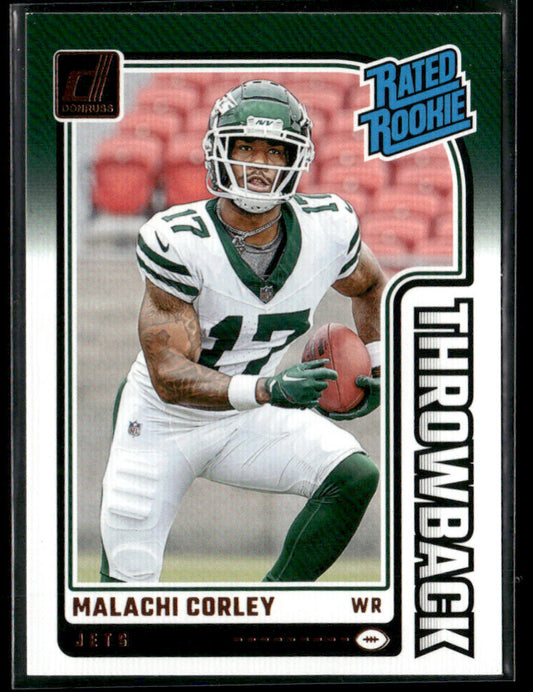 2024 Panini Donruss Malachi Corley #37 Throwback Rated Rookie