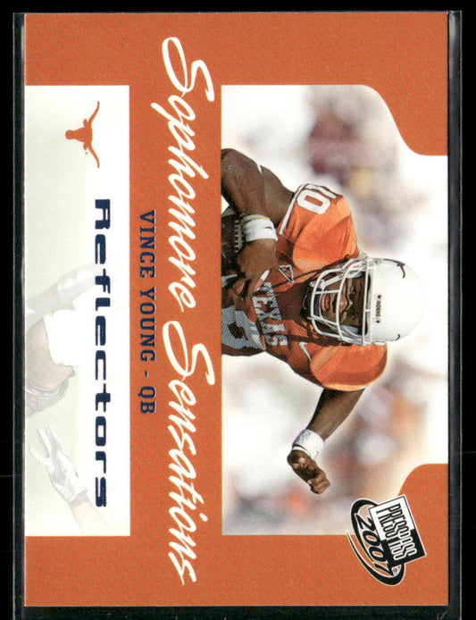 2007 Press Pass Vince Young #100 Sophmore Sensations Reflectors