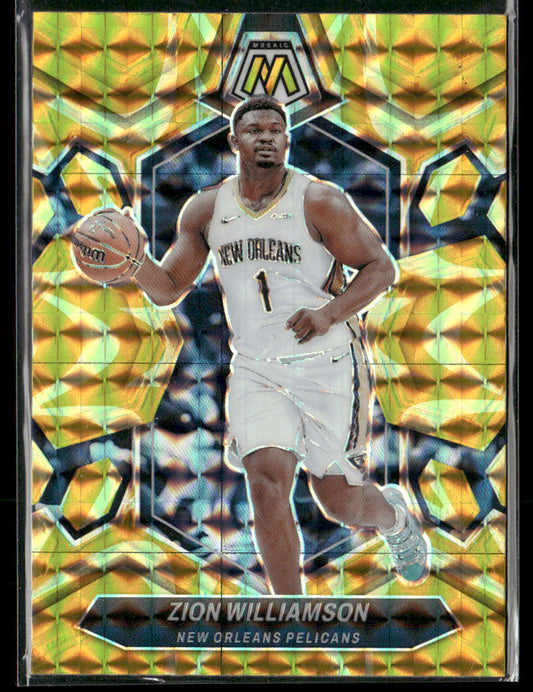 2023-24 Panini Mosaic Zion Williamson #32 Reactive Yellow