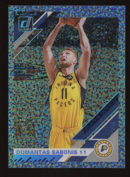 2019-20 Panini Clearly Donruss Domantas Sabonis #17 /5