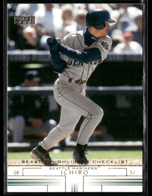 2001 Upper Deck Ichiro #493 Season Highlights Checklist