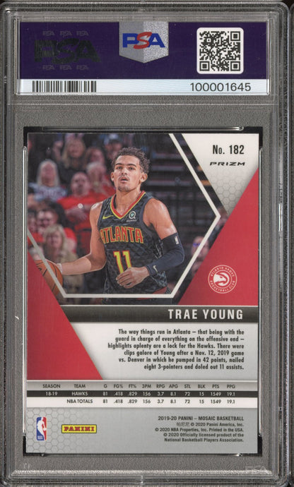 2019 Panini Mosaic Trae Young #182 Genesis PSA 9