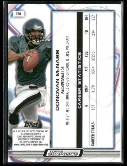 2023 Topps Composite Donovan McNabb #290 Cosmic White Refractor