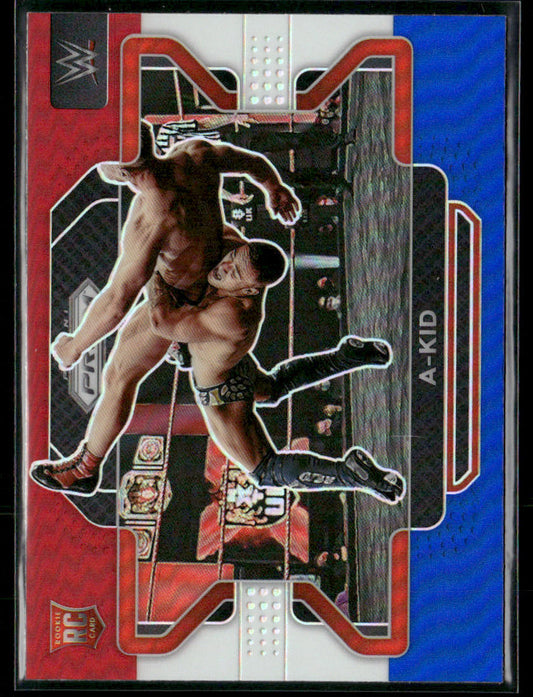 2022 Panini Prizm WWE A-KID #17 Red White Blue Rookie