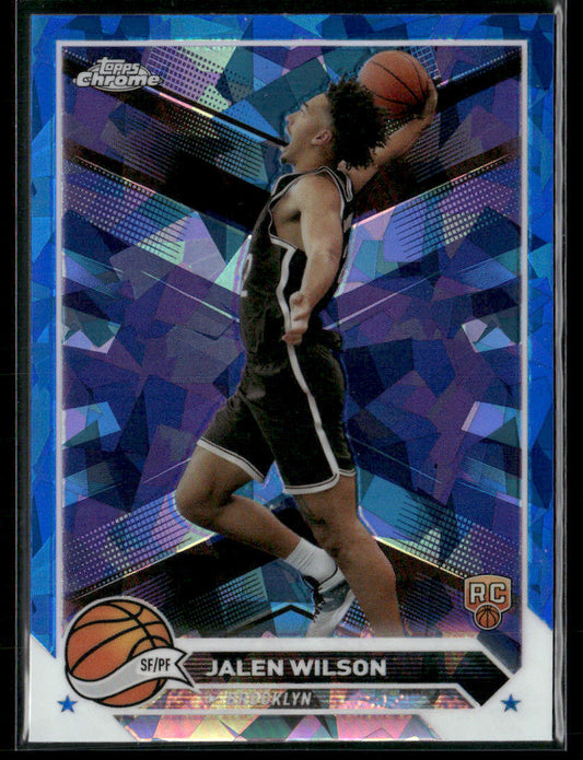 2023 Topps Chrome Sapphire Jalen Wilson #61 Rookie