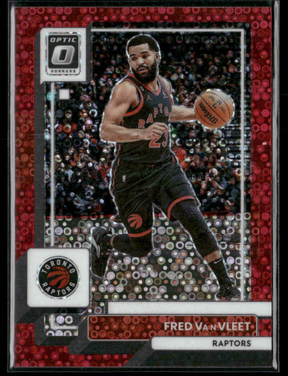 2022-23 Panini Donruss Optic Fred VanVleet #10 Fast Break Red Disco 48/75