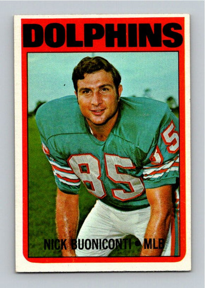 1972 Topps Nick Buoniconti #43