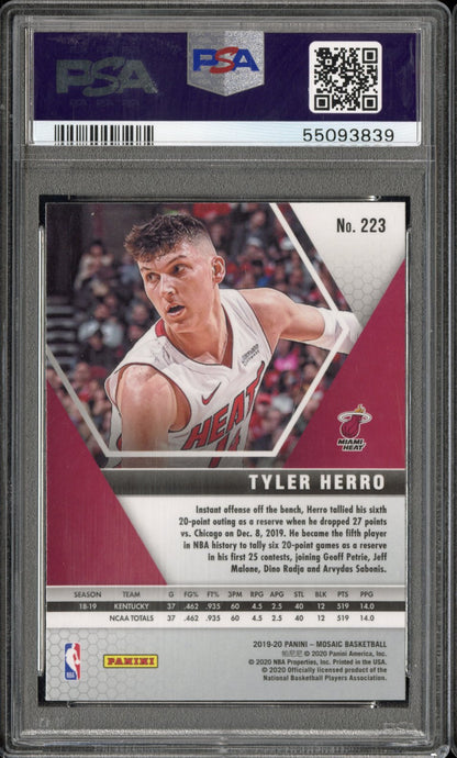 2019 Panini Mosaic Tyler Herro #223 PSA 10