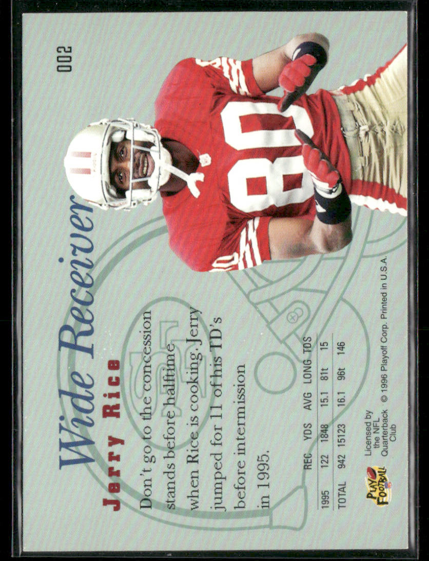 1996 Playoff Prime Jerry Rice #002