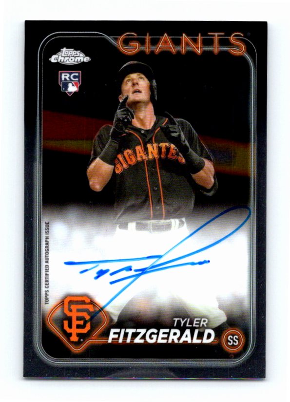 2024 Topps Chrome Tyler Fitzgerald #RA-TF Autographed Rookie