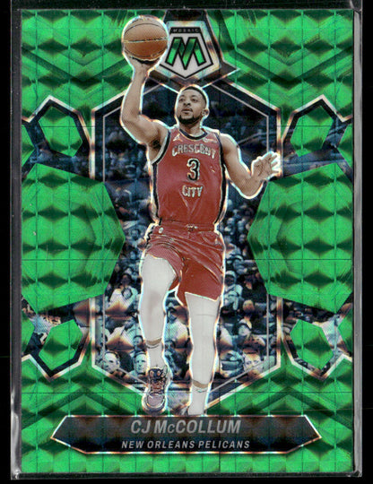 2023-24 Panini Mosaic CJ McCollum #153 Green Prizm