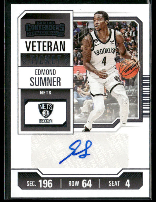 2023-24 Panini Contenders Edmond Sumner #VTR-ESN Autograph