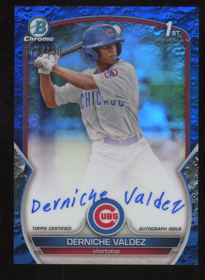 2023 Topps Bowman Derniche Valdez #CPA-DV Blue 111/150