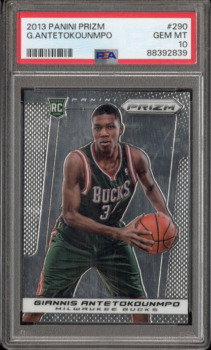 2013 Panini Prizm G. Antetokounmpo #290 PSA 10