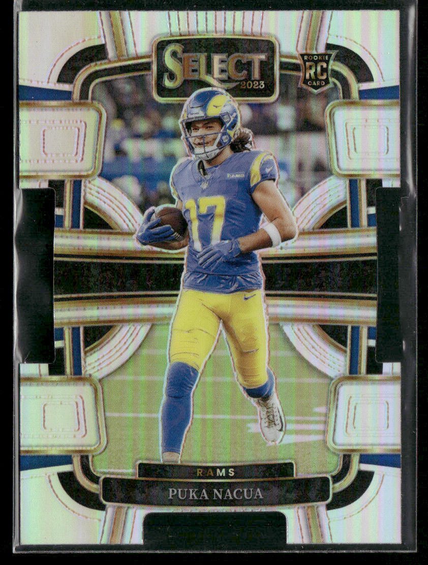 2023 Panini Select Puka Nacua #56 Die Cut Silver Prizm Rookie