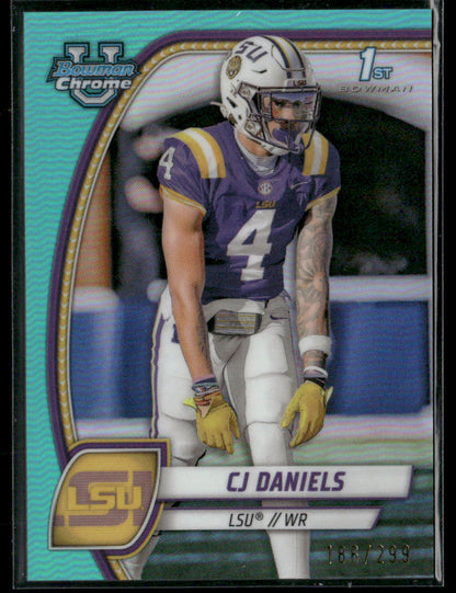 2024 Bowman Chrome University CJ Daniels #150 Aqua /299