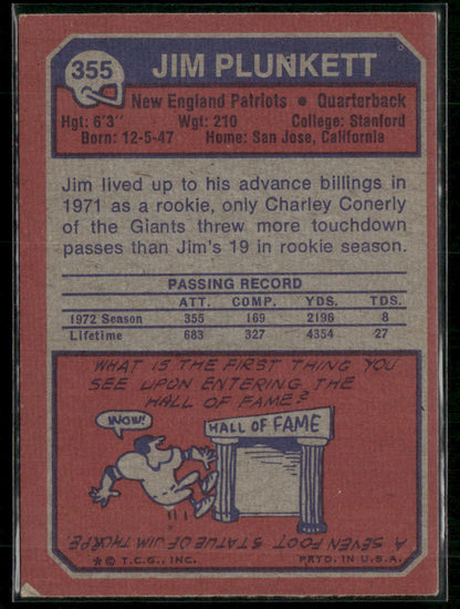 1973 Topps Jim Plunkett #355