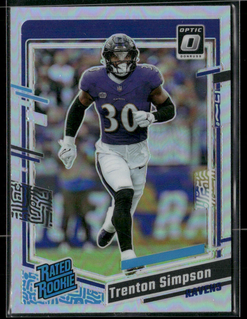 2023 Panini Donruss Optic Trenton Simpson #No. 209 Holo Rated Rookie