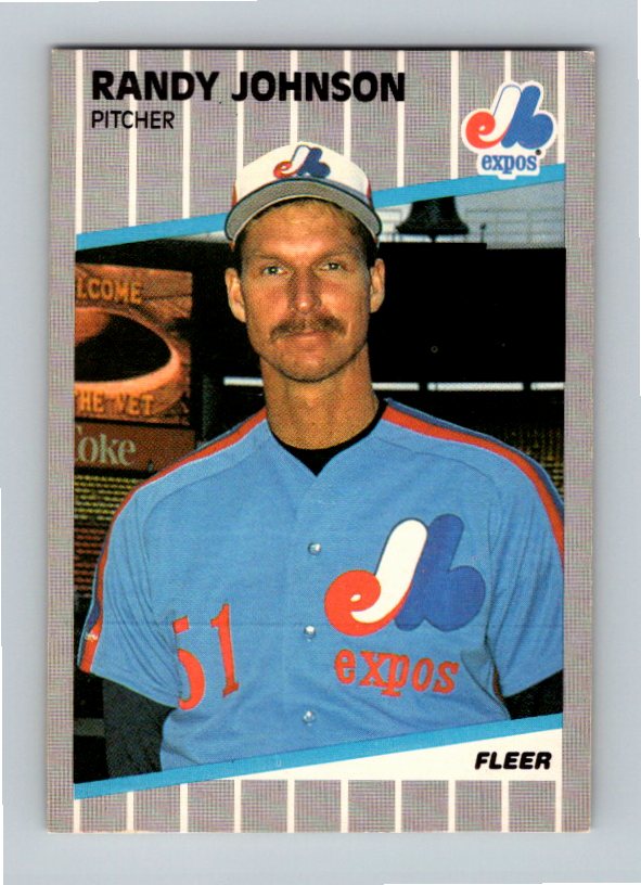 1989 Fleer Randy Johnson #381 Rookie