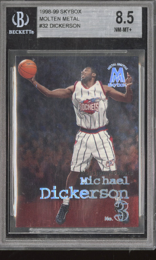 1998-99 SkyBox Molten Metal Michael Dickerson #32 BGS 8.5