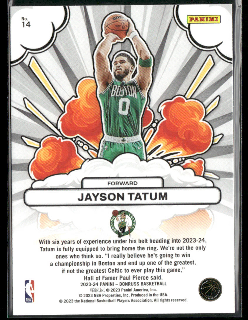 2023-24 Donruss Jayson Tatum #14 Bomb Squad