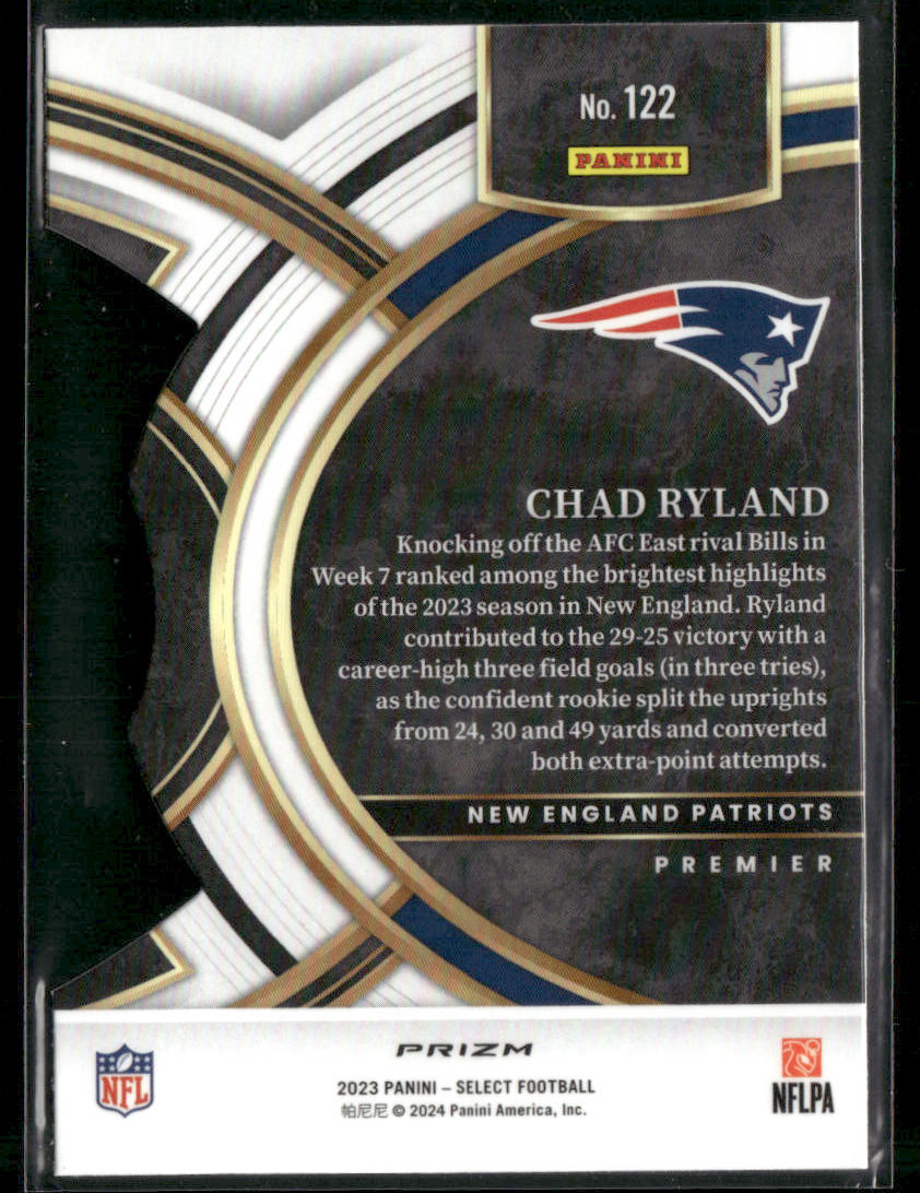 2023 Panini Select Chad Ryland #122 RC