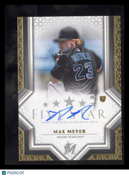 2023 Topps Five Star Max Meyer #FSA-MM RC Rookie Auto
