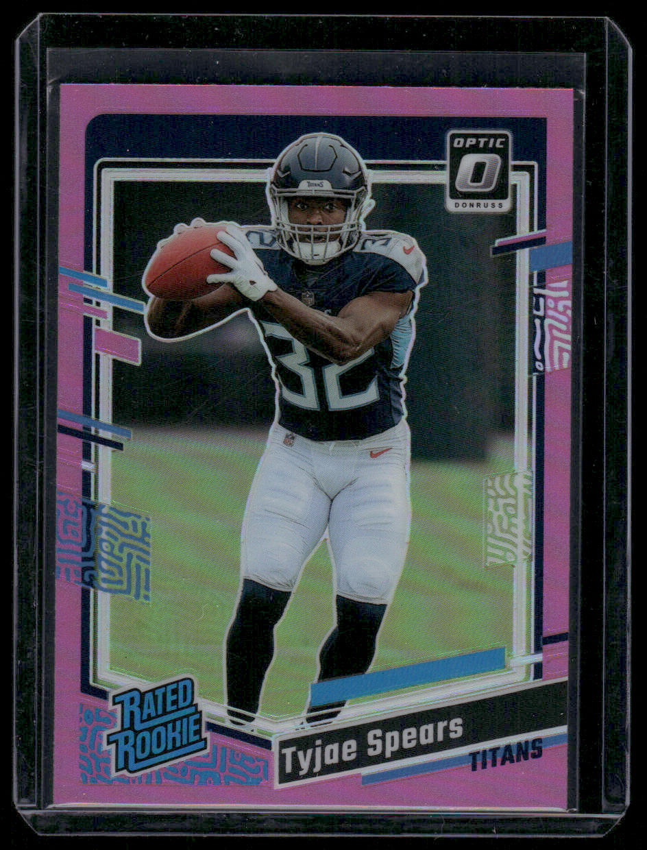 2023 Panini Donruss Optic Tyjae Spears #297 Pink Prizm Rated Rookie