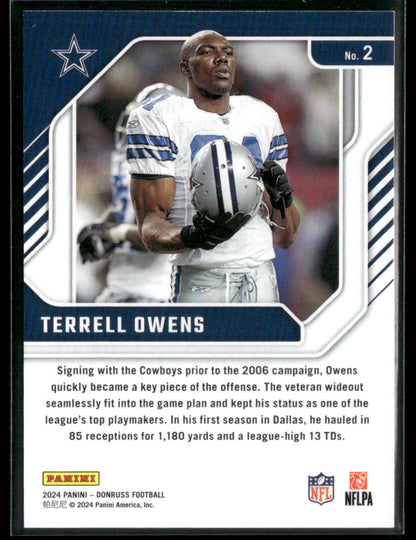 2024 Donruss Terrell Owens #2 Elite Series