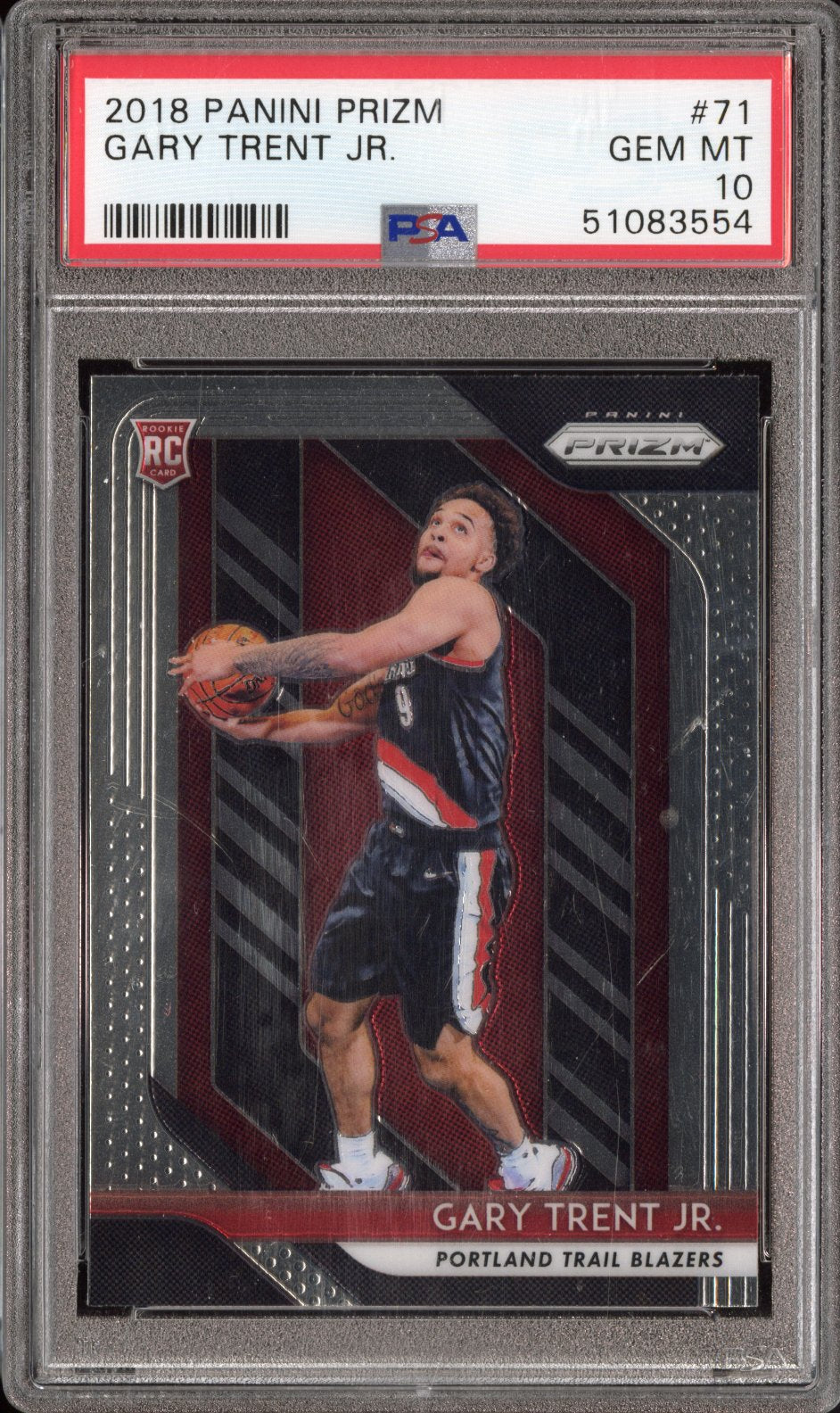 2018 Panini Prizm Gary Trent JR. #71 PSA 10