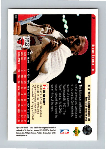 1997 Upper Deck Collector's Choice European Dennis Rodman #17