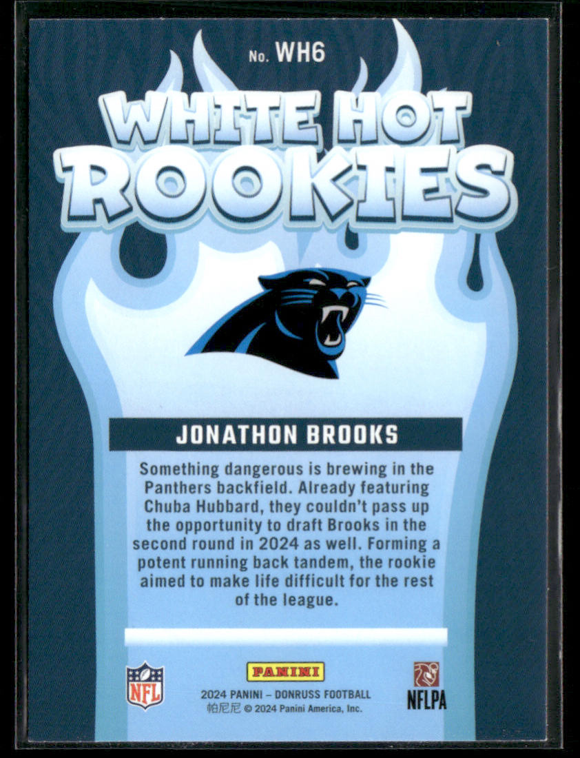 2024 Donruss Jonathon Brooks #WH6 White Hot Rookies RC