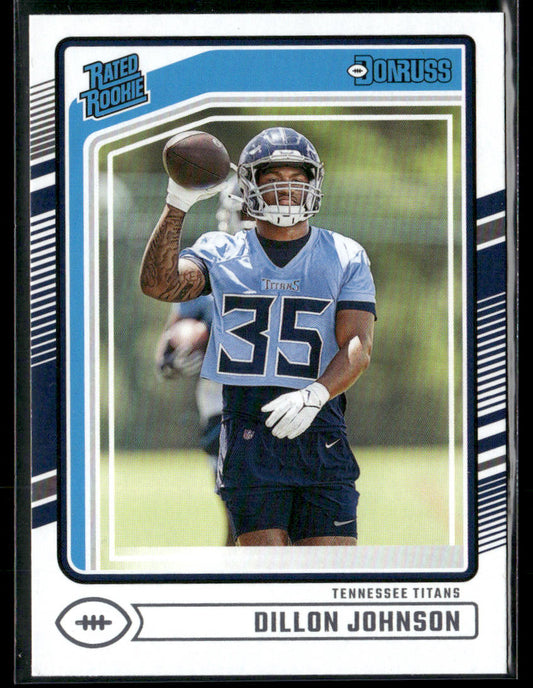 2024 Donruss Dillon Johnson #399 Rated Rookie