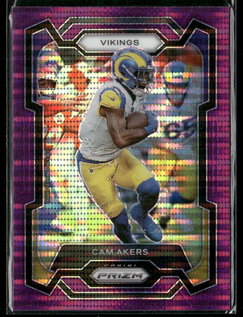 2023 Panini Prizm Cam Akers #164 Purple Pulsar