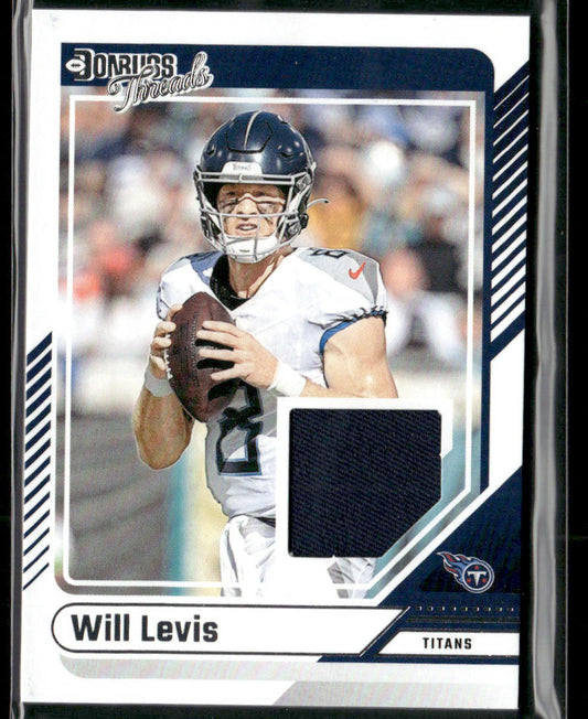 2024 Panini Donruss Will Levis #DTH-WLE Threads Relic