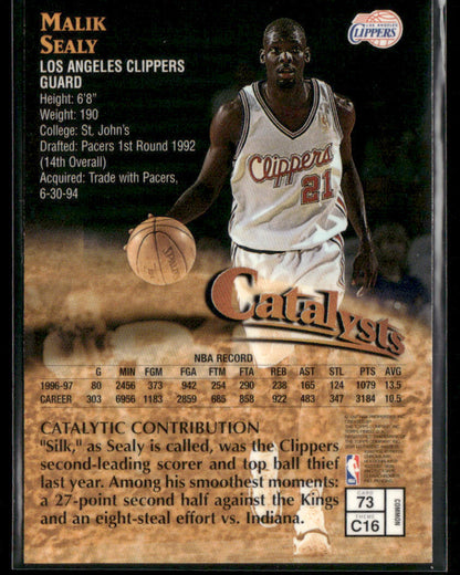 1997-98 Topps Finest Malik Sealy #21 Catalyst