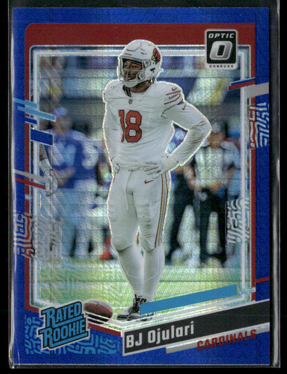 2023 Panini Donruss Optic Football BJ Ojulari #201 Blue Hyper