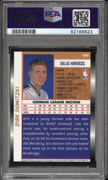 1998 Topps Dirk Nowitzki #154 PSA 9