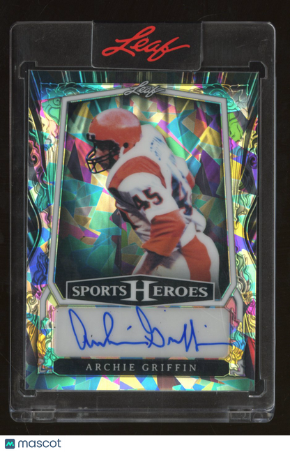 2025 Leaf Sports Heroes Archie Griffin #BA-AG2 Ice 9/35 Autograph