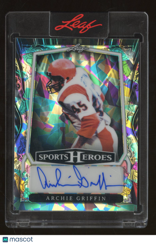 2025 Leaf Sports Heroes Archie Griffin #BA-AG2 Ice 9/35 Autograph