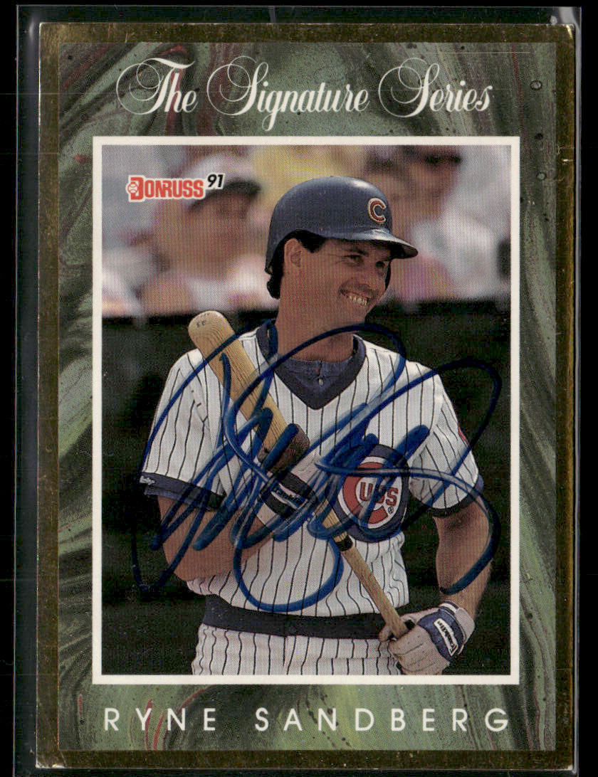 1991 Donruss Signature Series Ryne Sandberg Autograph 3773/5000