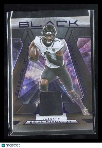 2025 Panini Black Starlight Materials Patch Brian Thomas Jr. #SMA-BTH Royal /149
