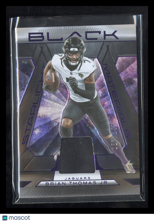 2025 Panini Black Starlight Materials Patch Brian Thomas Jr. #SMA-BTH Royal /149