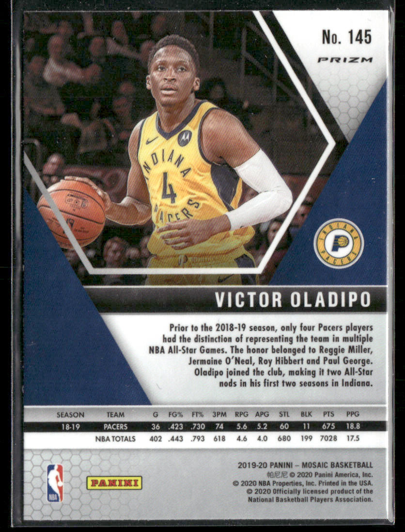 2019 Panini Mosaic Victor Oladipo #13 Genesis Short Print